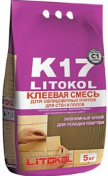 Керамическая плитка LITOKOL K17 плиточный клей 5 кг Сухие смеси