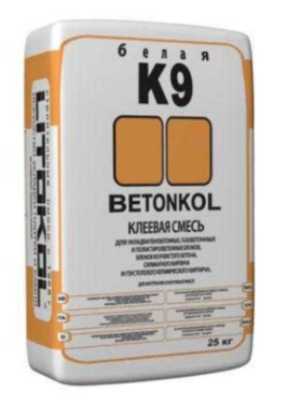 Керамическая плитка Litokol Betonkol K9 Белый Клей для камня (25 кг.) Сухие смеси